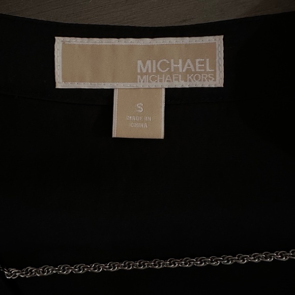 Michael Kors Silver Toggle Chain Top Tunic in Black, Size S - Picture 5 of 5